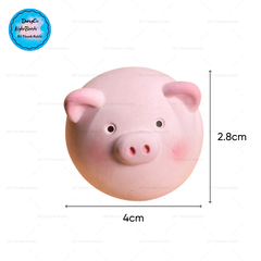 Khuôn Silicon - Động Vật - Heo Tròn 4.5cm