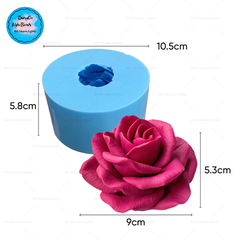 Khuôn Silicon - Hoa Hồng 9cm