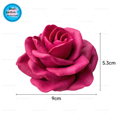 Khuôn Silicon - Hoa Hồng 9cm