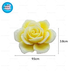 Khuôn Silicon - Hoa Hồng Nở - 9.5cm - 6 Cánh