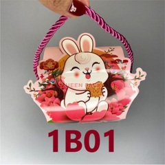 Hộp Giấy - Bánh Trung Thu Quai Xách - 1 Bánh - 1B01