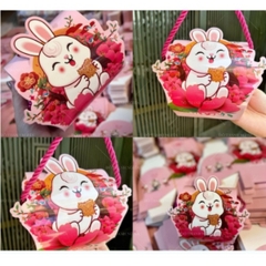 Hộp Giấy - Bánh Trung Thu Quai Xách - 1 Bánh - 1B01