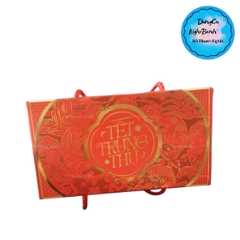 Hộp Giấy - Bánh Trung Thu Quai Xách - 2 Bánh - 2B02 Thấp 6cm
