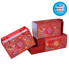 Hộp Giấy - Bánh Trung Thu Quai Xách - 4 Bánh - 4B01