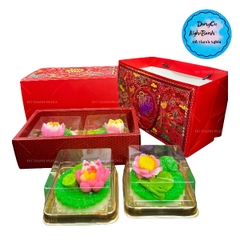 Hộp Giấy - Bánh Trung Thu Quai Xách - 4 Bánh - 4B01