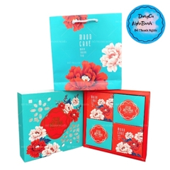 Hộp Giấy - Bánh Trung Thu Quai Xách - 4 Bánh - 4D03