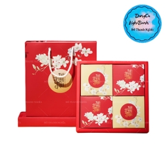 Hộp Giấy - Bánh Trung Thu Quai Xách - 4 Bánh - 4D05