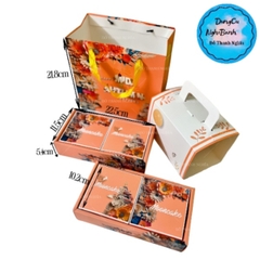 Hộp Giấy - Bánh Trung Thu Quai Xách - 4 Bánh - 4N05