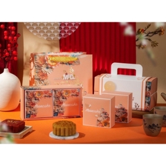 Hộp Giấy - Bánh Trung Thu Quai Xách - 4 Bánh - 4N05