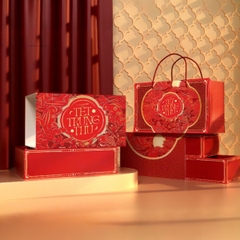 Hộp Giấy - Bánh Trung Thu Quai Xách - 4 Bánh - 4N07