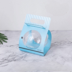 Hộp Nhựa - Cầu - Quai Xách Giấy - 600ml - XANH
