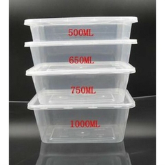 Hộp Nhựa - Chữ Nhật - 1000 ml