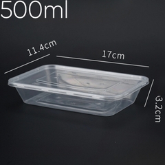 Hộp Nhựa - Chữ Nhật - 500 ml