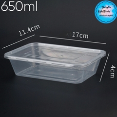 Hộp Nhựa - Chữ Nhật - 650 ml