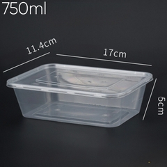 Hộp Nhựa - Chữ Nhật - 750 ml
