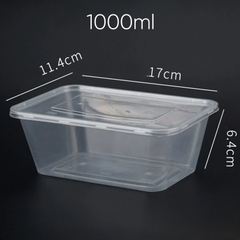 Hộp Nhựa - Chữ Nhật - 1000 ml