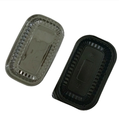 Hộp Nhựa - Chữ Nhật HT17 - 20.5x11.5cm Cao 5cm - Đế Đen