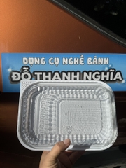 Hộp Nhựa - Chữ Nhật HT203 Đế Trắng - 24x17cm Cao 5cm