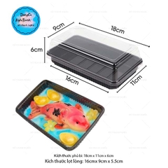 Hộp Nhựa - Chữ Nhật TN18 - 18x10cm Cao 6.5cm