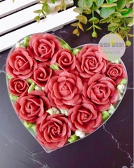Hộp Nhựa Mika - Tim 19x3.5cm - Cứng Giòn