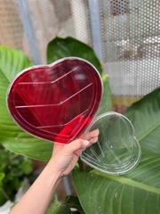 Hộp Nhựa Mika - Tim 19x3.5cm - Cứng Giòn