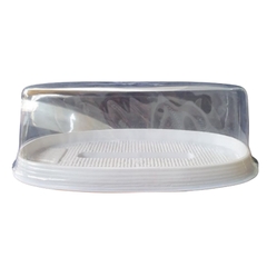 Hộp Nhựa - Oval H12 - 23.5x12cm Cao 7.5cm - Đế Trắng
