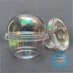 Hộp Nhựa PET - Cầu - Nắp Cầu 200ml