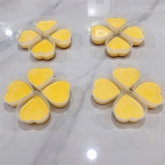 Hộp Nhựa - Tim Bánh Flan 90ml - Set 50