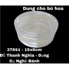 Hộp Nhựa - Tròn 15x6cm - Mika Cứng Giòn - 850ml