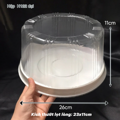 Hộp Nhựa - Tròn H122 - 23cm Cao 11cm