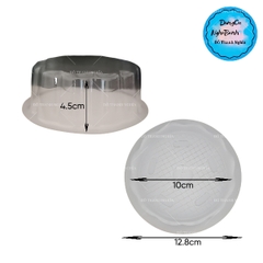 Hộp Nhựa - Tròn H15 - 10cm Cao 5cm - Đế Trắng