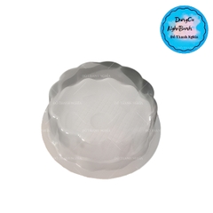 Hộp Nhựa - Tròn H15 - 10cm Cao 5cm - Đế Trắng