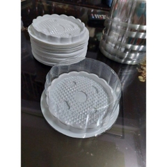 Hộp Nhựa - Tròn H15 - 10cm Cao 5cm - Đế Trắng