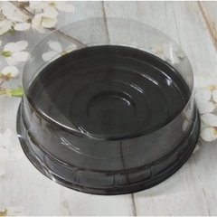 Hộp Nhựa - Tròn H25 - 16cm Cao 5cm - Đế Đen