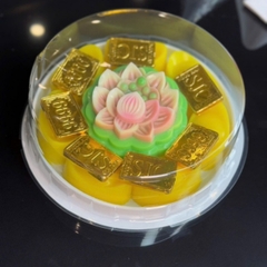 Hộp Nhựa - Tròn H25 - 16cm Cao 5cm - Đế Trắng