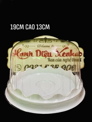 Hộp Nhựa - Tròn H47 - 19cm Cao 13cm - Nắp Mô