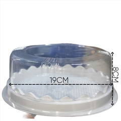 Hộp Nhựa - Tròn H47 - 19cm Cao 8cm - Nắp Thấp