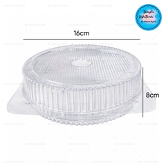Hộp Nhựa - Tròn Nắp Gập H26 - 16cm H8cm