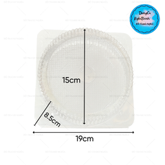Hộp Nhựa - Tròn Nắp Gập H26 - 16cm H8cm