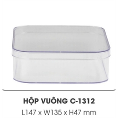 Hộp Nhựa - Vuông 14.7x4.7cm - Mika Cứng Giòn
