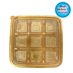 Hộp Nhựa - Vuông 9 Ngăn JHL999 - 21x21x5cm Đế Vàng
