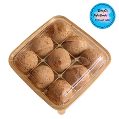 Hộp Nhựa - Vuông 9 Ngăn JHL999 - 21x21x5cm Đế Vàng