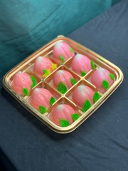 Hộp Nhựa - Vuông 9 Ngăn JHL999 - 21x21x5cm Đế Vàng