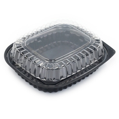 Hộp Nhựa - Vuông HT12 - 12cm Cao 6cm - Đế Đen