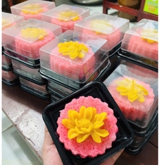 Hộp Nhựa - Vuông JHL12 - 12x12cm Cao 5cm - Đế Đen