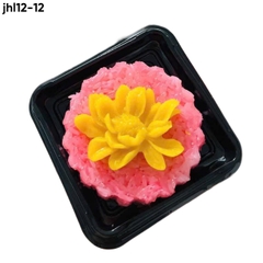 Hộp Nhựa - Vuông JHL12 - 12x12cm Cao 5cm - Đế Đen