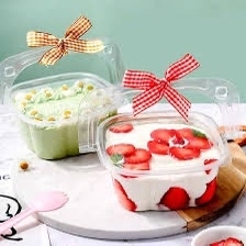 Hộp Nhựa - Vuông Quai Xách HY901 - 500ML 10X6X12cm