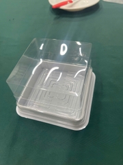 Hộp Nhựa - Vuông TN12 - 12x12cm Cao 7.2cm Đế Trắng
