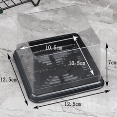 Hộp Nhựa - Vuông TN12 - 12x12cm Cao 7.2cm Đế Trắng