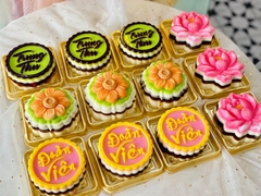 Hộp Nhựa - Vuông XY10 - 10x10cm Cao 5.5cm  Đế Đen